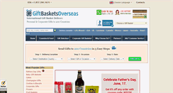 Desktop Screenshot of giftbasketsoverseas.com
